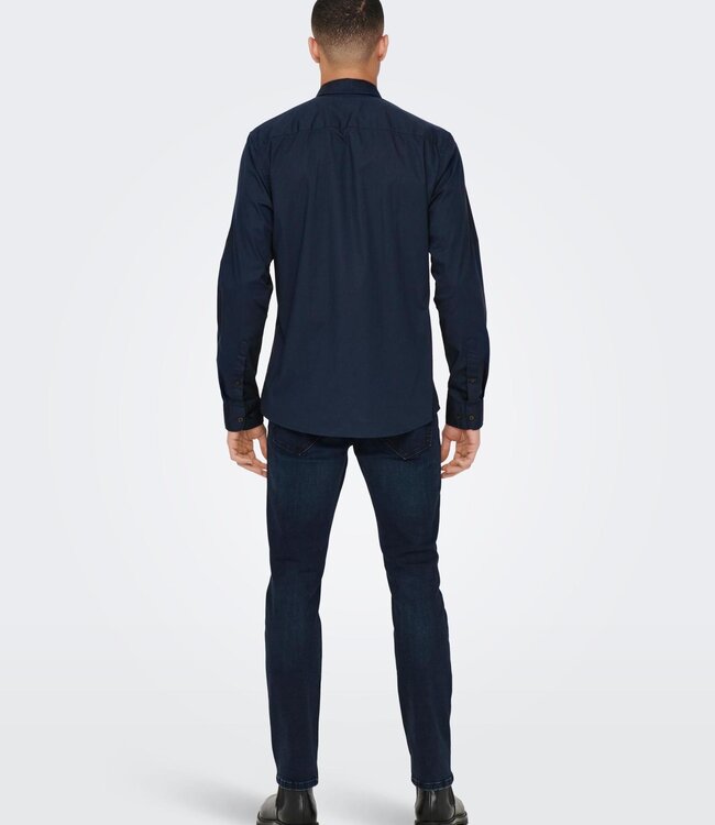 ONLY & SONS Hemd ANDY SLIM Only & Sons (NOOS) DARK NAVY