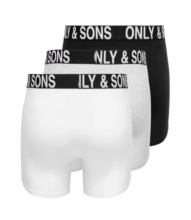 ONLY & SONS Boxer FITZ 3-PACK Only&Sons (NOOS) BLACK