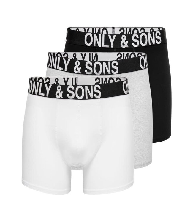 ONLY & SONS Boxer FITZ 3-PACK Only&Sons (NOOS) BLACK