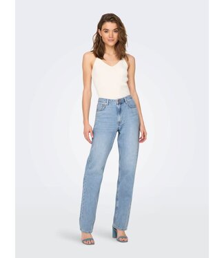 ONLY Broek Jeans JACI STRAIGHT Only (NOOS) LIGHT BLUE DENIM