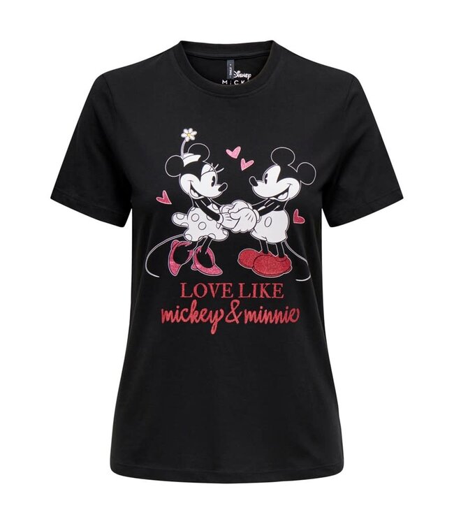 ONLY T-Shirt MICKEY ONLY BLACK LOVE LIKE
