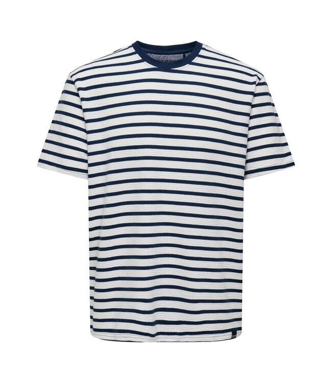 ONLY & SONS T-shirt KIAN Only & Sons STRIPES CLOUD DANCER