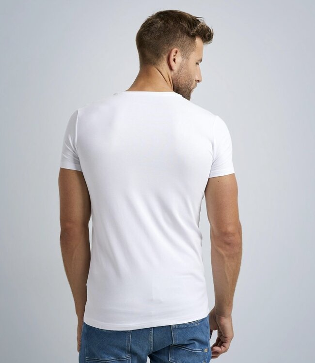 PME LEGEND T shirt 2 Pack V-Hals PME LEGEND WHITE