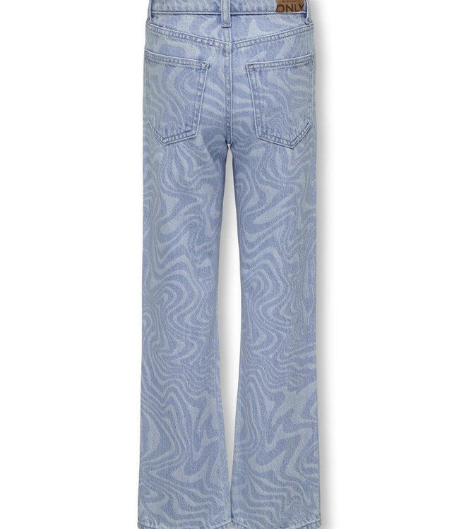 ONLY KIDS MEISJES Broek WIDE CAMILLE Only Kids Girls LIGHT BLUE BLEACHED DENIM