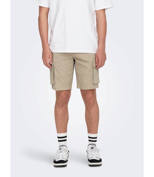 ONLY & SONS Short Cargo CAM Only & Sons CHINCHILLA