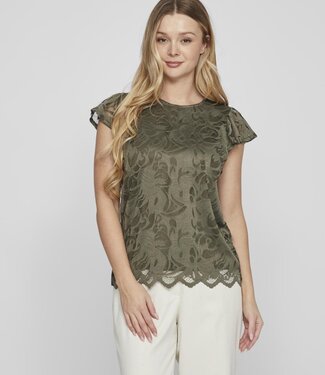 VILA T-shirt STACY Vila DUSTY OLIVE