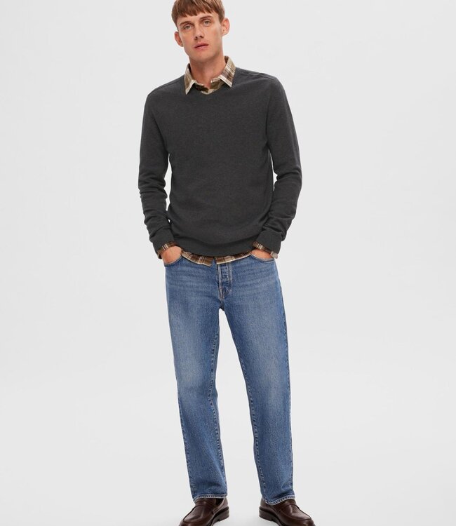 SELECTED HOMME Pull BERG V- NECK Selected Homme (NOOS) ANTRACIT