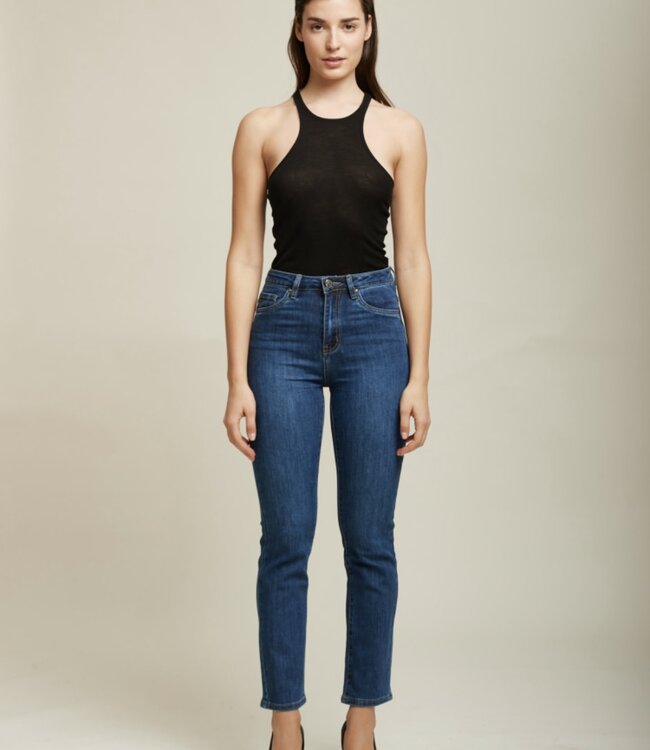 TOXIK3 Broek Jeans Toxik3 Skinny met steentjes H2667-1 MEDIUM DENIM