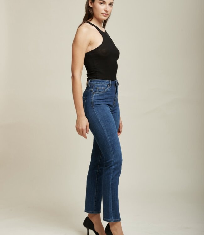 TOXIK3 Broek Jeans Toxik3 Skinny met steentjes H2667-1 MEDIUM DENIM