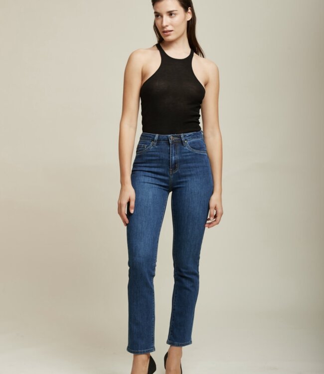 TOXIK3 Broek Jeans Toxik3 Skinny met steentjes H2667-1 MEDIUM DENIM