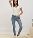 TOXIK3 Broek Toxik3 Hoge Tai Skinny Medium Blue L21240