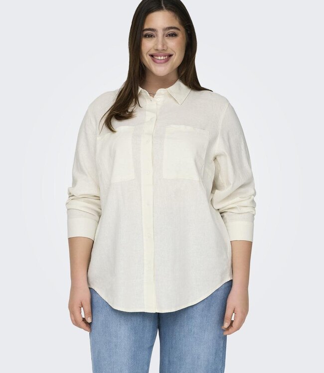 ONLY CARMAKOMA Hemd CARO Carmakoma CLOUD DANCER