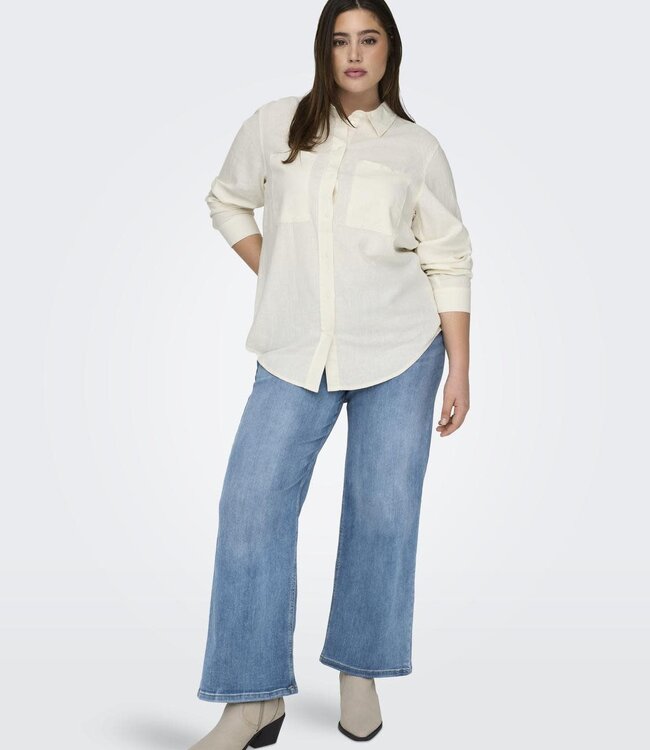 ONLY CARMAKOMA Hemd CARO Carmakoma CLOUD DANCER