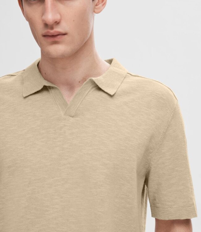SELECTED HOMME Polo BERG LINEN Selected Homme PURE CASHMERE