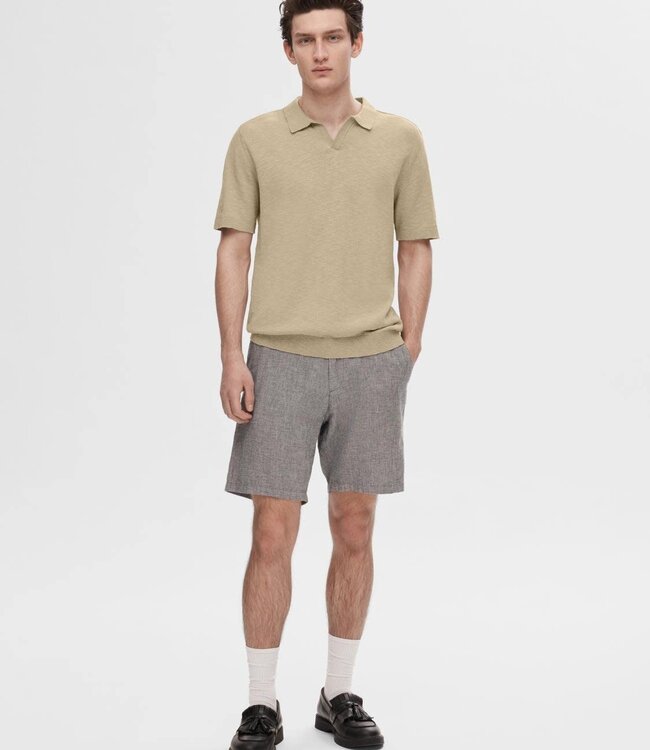 SELECTED HOMME Polo BERG LINEN Selected Homme PURE CASHMERE
