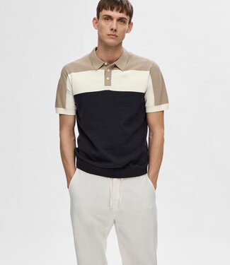 SELECTED HOMME Polo MATTIS Selected Homme SKY CAPTAIN