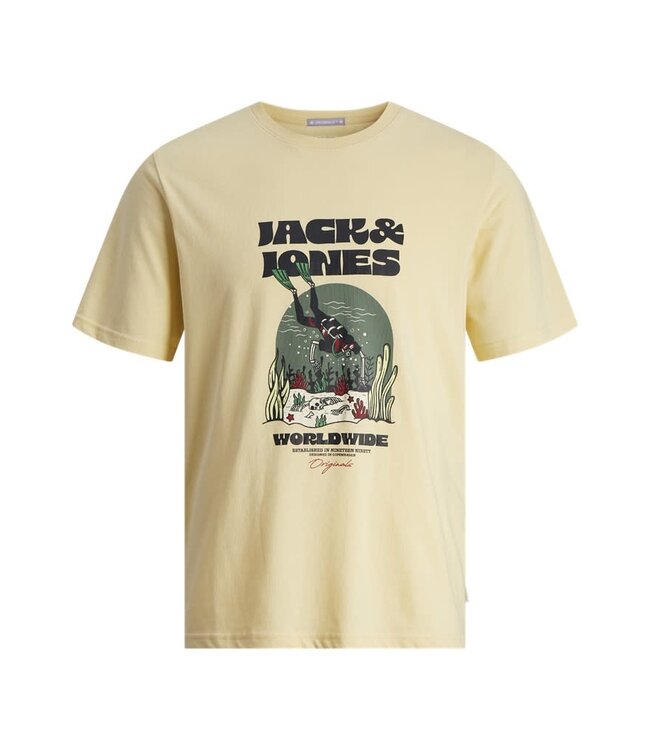 JACK & JONES KIDS T-shirt COCONUT Jack & Jones ITALIAN STRAW