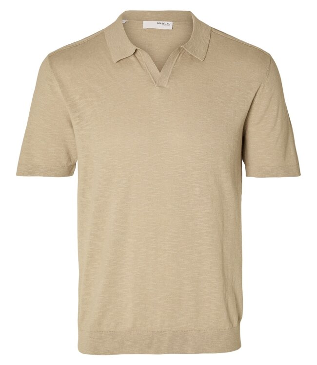 SELECTED HOMME Polo BERG LINEN Selected Homme PURE CASHMERE