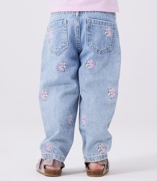 NAME-IT Broek Jeans BELLA UNICORNS Name-It-Girls LIGHT BLUE DENIM