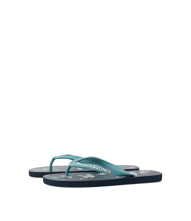 JACK & JONES KIDS Teenslipper LOGO PALM Jack & jones ANTHRACITE