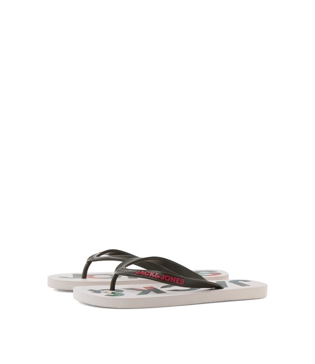 JACK & JONES KIDS Teenslipper LOGO PALM Jack & jones OLIVE NIGHT