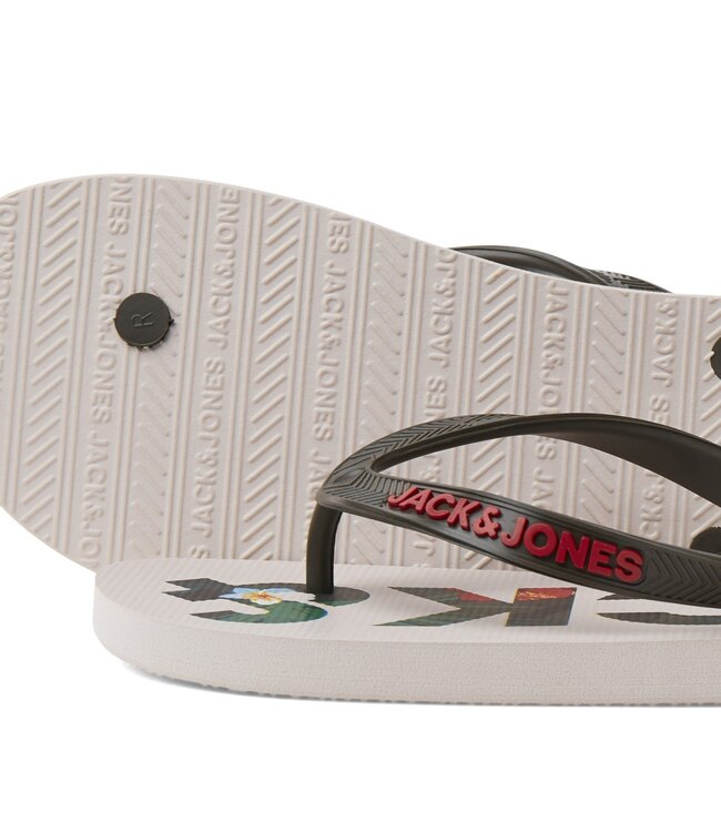 JACK & JONES KIDS Teenslipper LOGO PALM Jack & jones OLIVE NIGHT