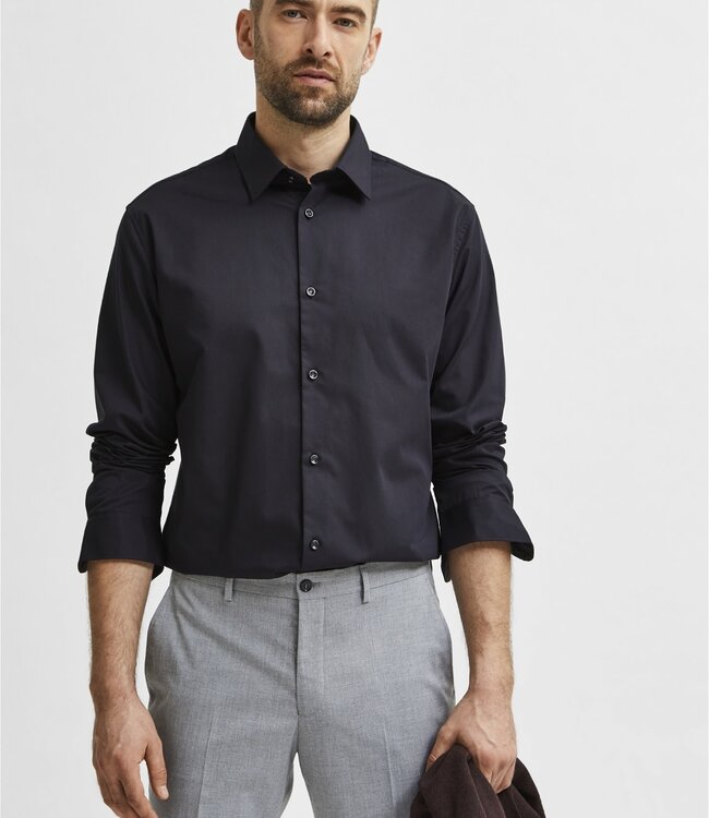 SELECTED HOMME Hemd SLIMETHAN Selected Homme  (NOOS) BLACK