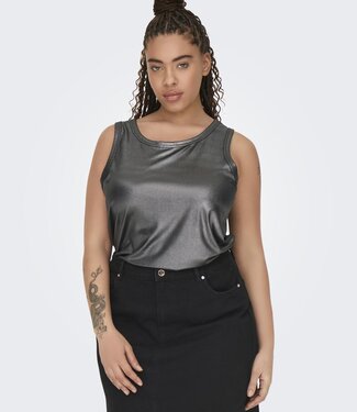 ONLY CARMAKOMA Top SOL GLITTER RIB Carmakoma PHANTOM