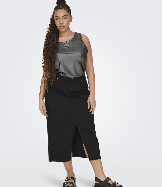 ONLY CARMAKOMA Top SOL GLITTER RIB Carmakoma PHANTOM