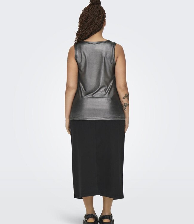 ONLY CARMAKOMA Top SOL GLITTER RIB Carmakoma PHANTOM