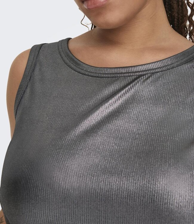 ONLY CARMAKOMA Top SOL GLITTER RIB Carmakoma PHANTOM