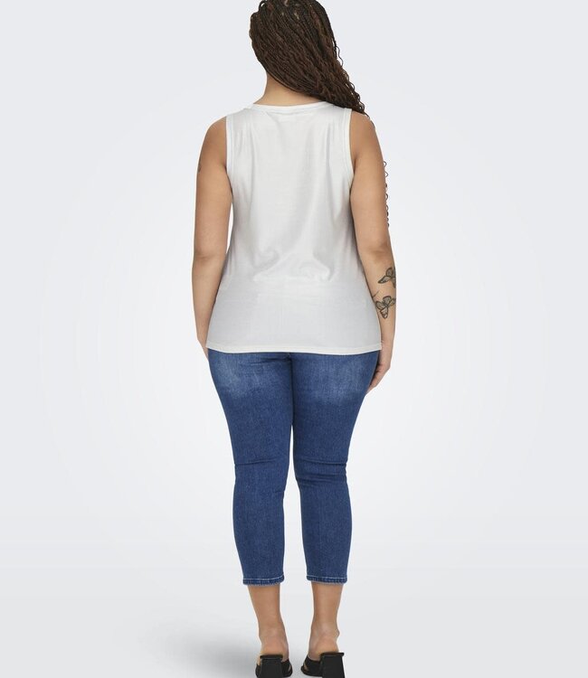 Top SOL GLITTER RIB Carmakoma SILVER