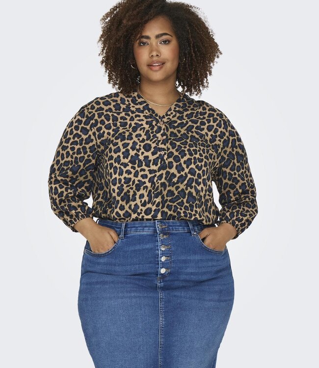 ONLY CARMAKOMA Blouse BABOOST Carmakoma BLACK LEO