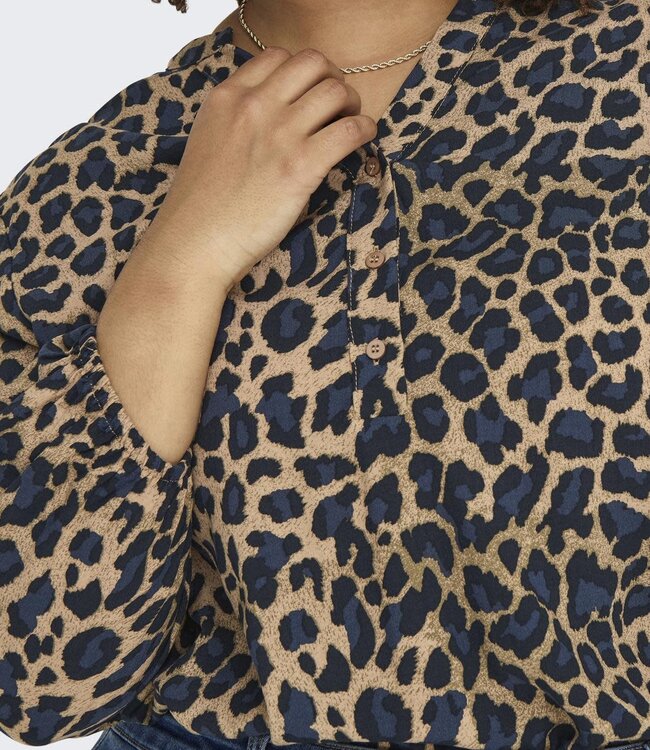 ONLY CARMAKOMA Blouse BABOOST Carmakoma BLACK LEO