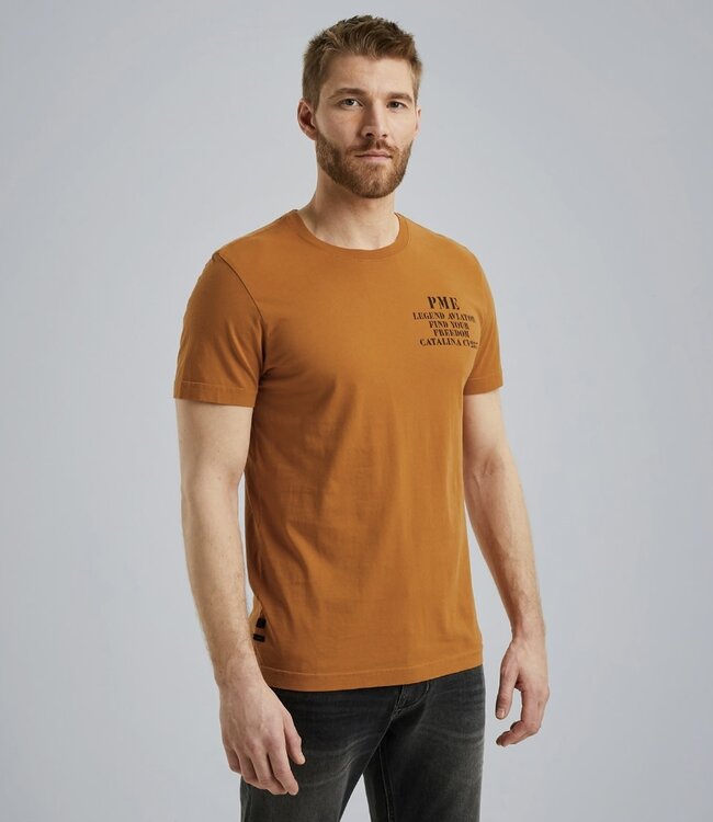 PME LEGEND T-Shirt PME LEGEND SUDAN BROWN