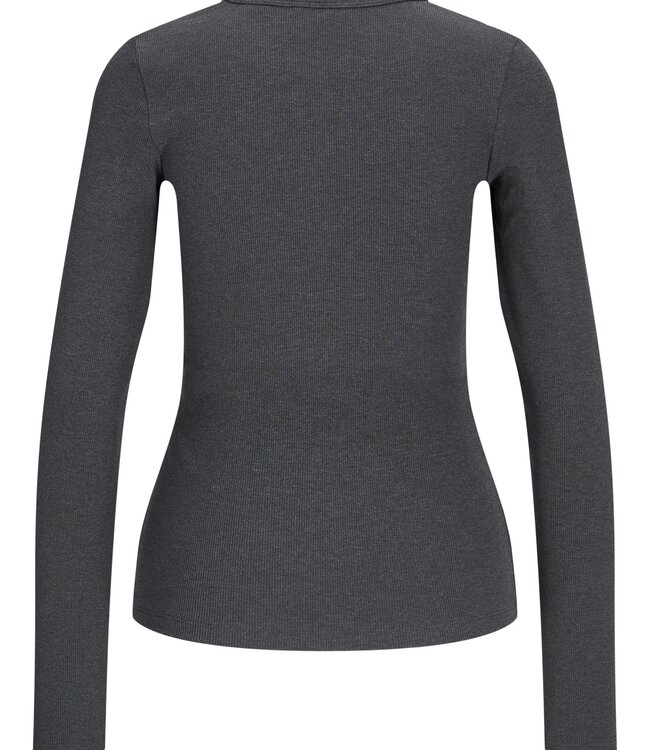 JJXX T-Shirt LM FREYA RIB JJXX DARK GREY MELANGE