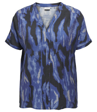 ONLY CARMAKOMA Blouse TEMPER V-NECK CARMAKOMA BLURRED ANIMAL