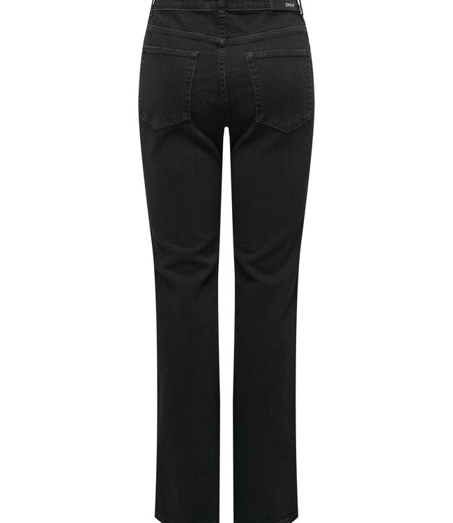 ONLY Broek Jeans EVERLY SWEET FLARED CRO563 ONLY WASHED BLACK