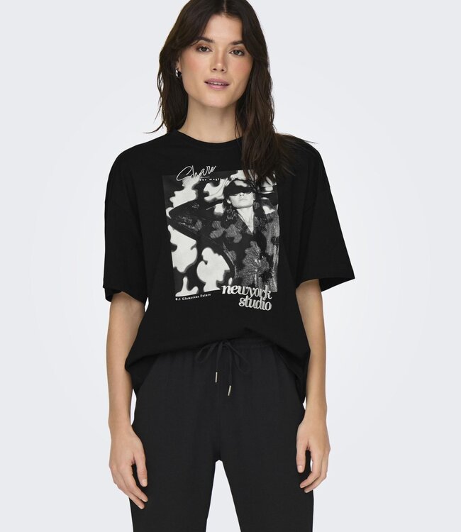 ONLY T-Shirt ASTA Only BLACK STUDIO