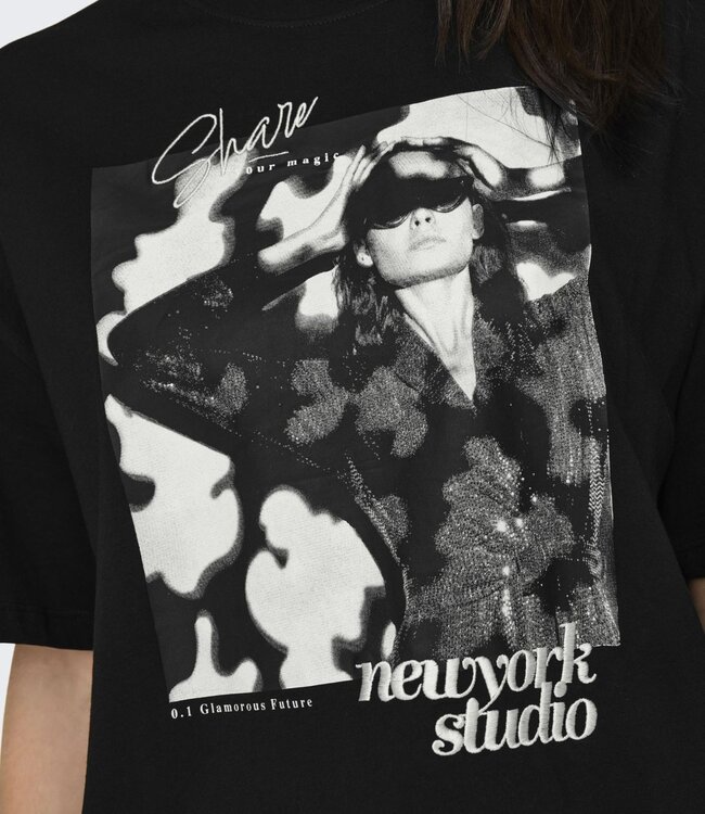 ONLY T-Shirt ASTA Only BLACK STUDIO
