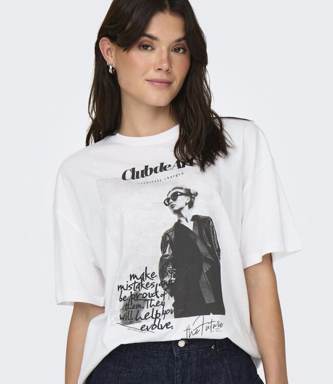 ONLY T-Shirt ASTA Only BRIGHT WHITE ART