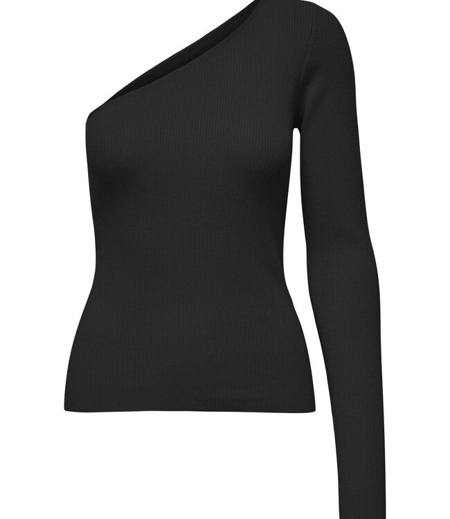 JDY T-shirt ONE SHOULDER NANNA Jdy BLACK