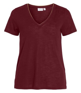 VILA T-shirt OEL Vila CABERNET
