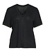 VILA T-Shirt NOEL DEEP V-NECK Vila BLACK BEAUTY