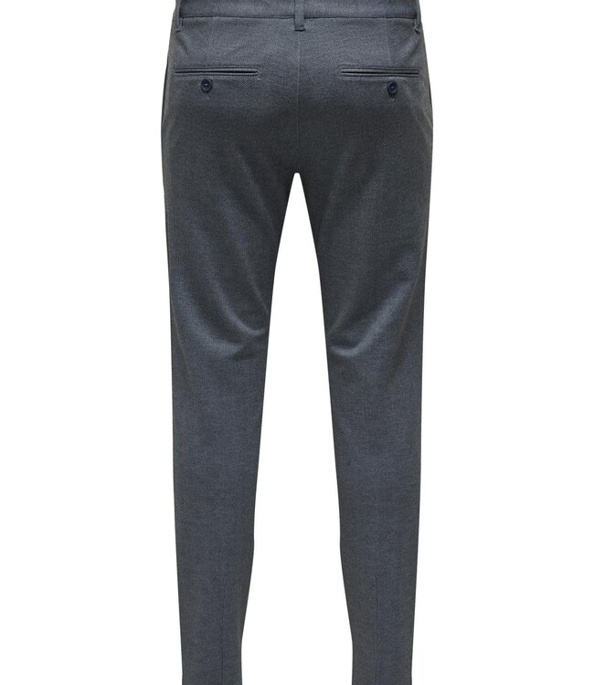 ONLY & SONS Broek MARK SLIM DITSY 020934  Only & Sons DARK NAVY