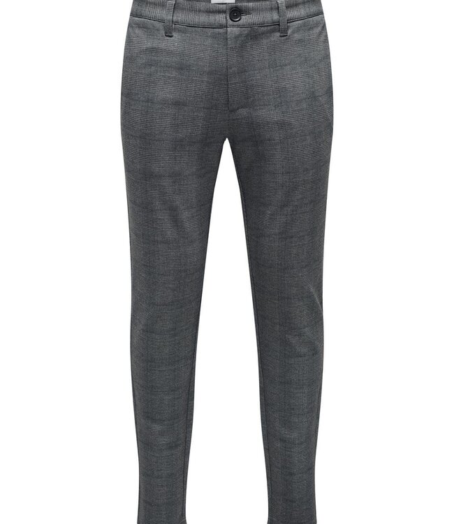ONLY & SONS Broek MARK CHECK 020919  Only & Sons DRESS BLUE