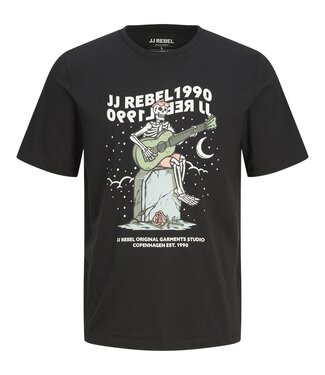 JJ REBEL T-Shirt SKULL REBEL BLACK