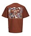JACK & JONES KIDS T-Shirt ORNOHO BACK PRINT JACK & JONES BRANDY BROWN