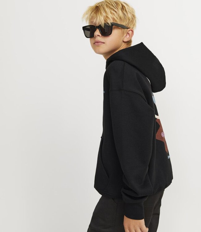 JACK & JONES KIDS Hoodie  ORNOHO BACK PRINT JACK & JONES BLACK