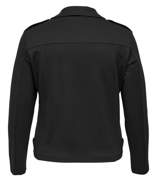 ONLY CARMAKOMA Vest GOLDTRASH BIKER Carmakoma BLACK